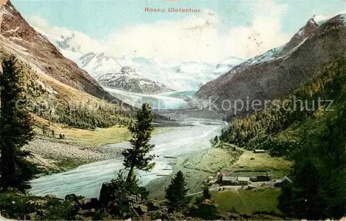 AK / Ansichtskarte Roseg Gletscher Panorama Roseg Gletscher