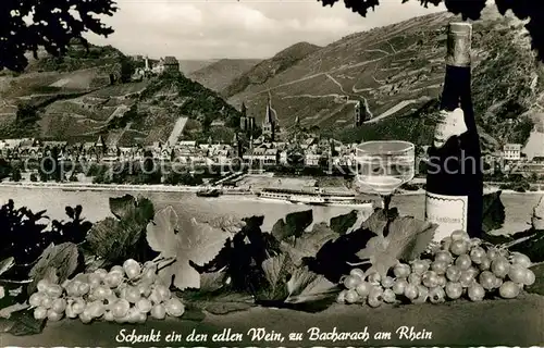 AK / Ansichtskarte Bacharach_Rhein Wein Bacharach Rhein