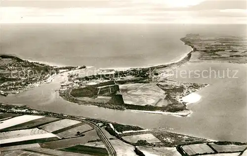 AK / Ansichtskarte Travemuende_Ostseebad Fliegeraufnahme Travemuende_Ostseebad