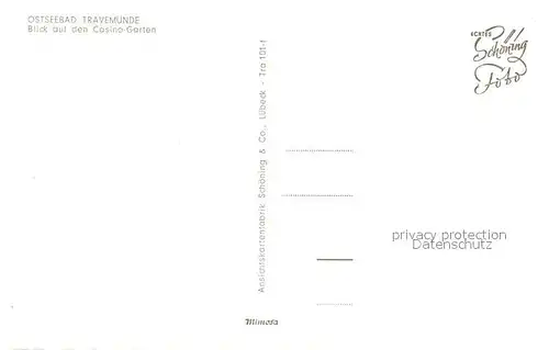 AK / Ansichtskarte Travemuende_Ostseebad Casino Garten  Travemuende_Ostseebad