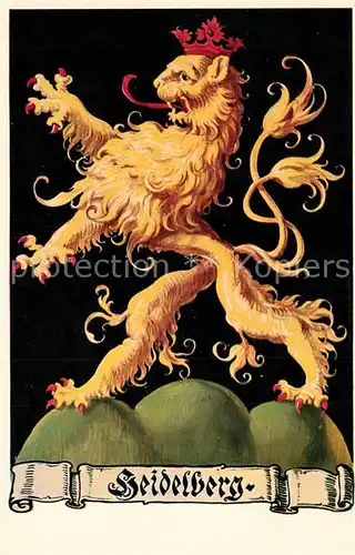 AK / Ansichtskarte Heidelberg_Neckar Wappen  Heidelberg Neckar