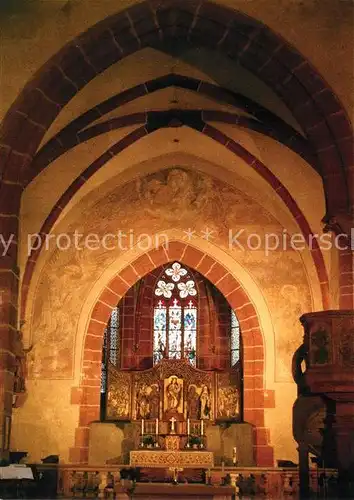 AK / Ansichtskarte Hirschhorn_Neckar Klosterkirche Innenansicht  Hirschhorn Neckar