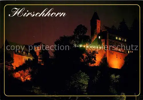 AK / Ansichtskarte Hirschhorn_Neckar Schloss Hirschhorn Hirschhorn Neckar
