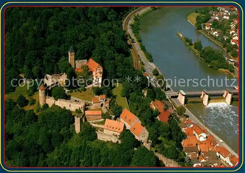 AK / Ansichtskarte Hirschhorn_Neckar Fliegeraufnahme Hirschhorn Neckar
