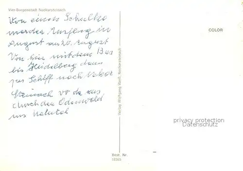 AK / Ansichtskarte Neckarsteinach  Neckarsteinach