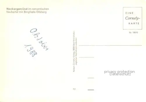 AK / Ansichtskarte Neckargemuend Bergfeste Dilsberg Neckargemuend