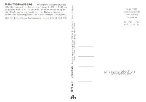 AK / Ansichtskarte Todtnauberg  Todtnauberg