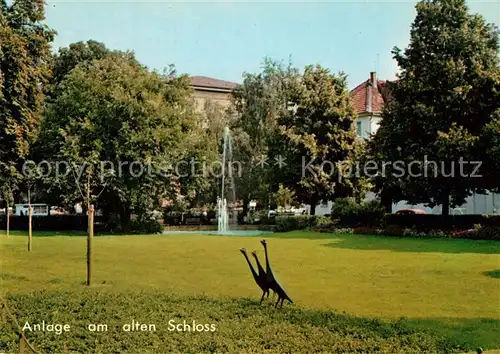AK / Ansichtskarte Kirchheim_Teck Anlage alte Schloss  Kirchheim Teck
