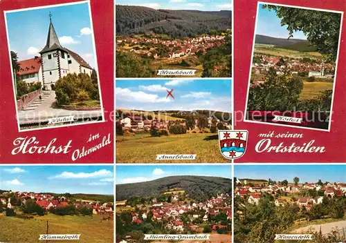 AK / Ansichtskarte Hoechst_Odenwald Annalsbach Hassenroth Hummelroth Hoechst_Odenwald