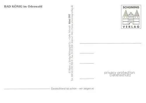 AK / Ansichtskarte Bad_Koenig_Odenwald Rathaus Burg Breuberg Rentmeisterei Bad_Koenig_Odenwald