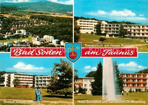 AK / Ansichtskarte Bad_Soden_Taunus Sanatorium Dr. Mirsching Hotel Sonnblick  Bad_Soden_Taunus