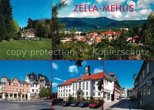 AK / Ansichtskarte Zella Mehlis Berghuette Schneidersgrund Louis Anschuetz Strasse Muehlstrasse  Zella Mehlis