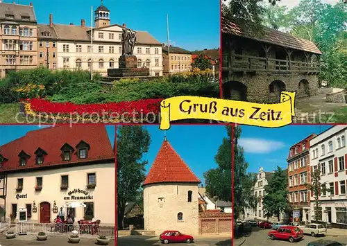 AK / Ansichtskarte Zeitz Gewandhaus Wehrgang Hotel Gasthaus am Neumarkt  Zeitz