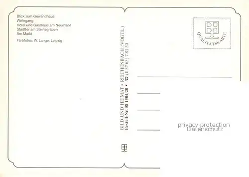 AK / Ansichtskarte Zeitz Gewandhaus Wehrgang Hotel Gasthaus am Neumarkt  Zeitz