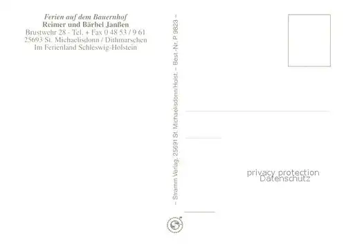 AK / Ansichtskarte St_Michaelisdonn Ferienhof Janssen  St_Michaelisdonn