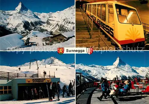 AK / Ansichtskarte Sunnegga Restaurant Sunnegga Express Bergstation  Sunnegga
