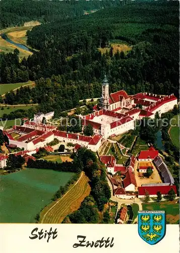 AK / Ansichtskarte Zwettl Niederoesterreich Fliegeraufnahme Zisterzienserstift Zwettl Niederoesterreich