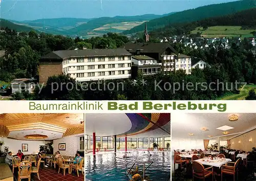 AK / Ansichtskarte Bad_Berleburg Baumrainklinik Bad_Berleburg