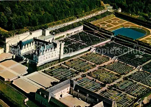 AK / Ansichtskarte Villandry Fliegeraufnahme Chateau  Villandry