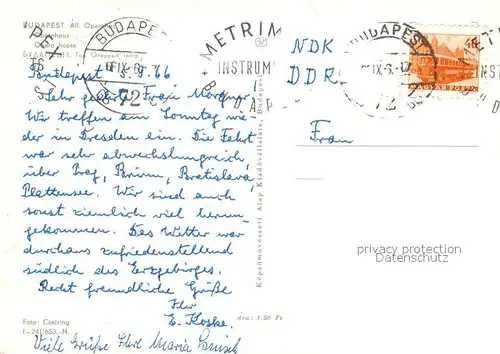 AK / Ansichtskarte Budapest Opernhaus Budapest