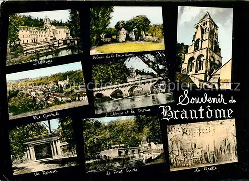 AK / Ansichtskarte Brantome Grotte Pont Coude Abbaye Brantome