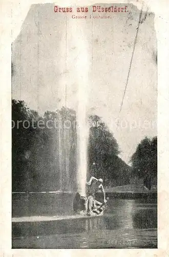 AK / Ansichtskarte Duesseldorf Fontaine Park Duesseldorf