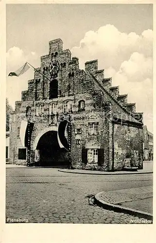 AK / Ansichtskarte Flensburg Stadttor Nordertor Flensburg