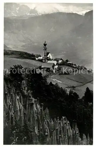 AK / Ansichtskarte Mittelberg_Ritten Erdpyramiden Panorama Mittelberg Ritten