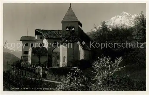 AK / Ansichtskarte Merano_Suedtirol St Peter Merano Suedtirol