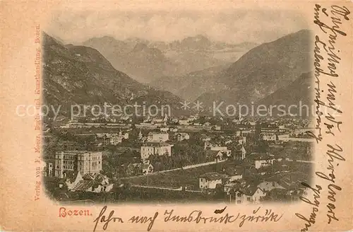 AK / Ansichtskarte Bozen_Suedtirol Panorama Bozen Suedtirol