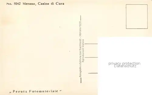 AK / Ansichtskarte Meran_Merano Casino di Cura Meran Merano