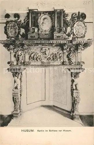 AK / Ansichtskarte Husum_Nordfriesland Kamin Schloss Husum_Nordfriesland
