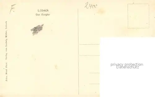 AK / Ansichtskarte Luebeck Burgtor Luebeck