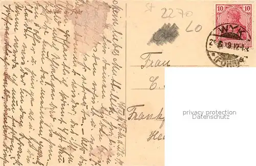 AK / Ansichtskarte Nieblum Grabstein Nieblum