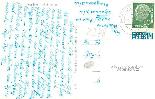 AK / Ansichtskarte Amrum Landkarte Amrum