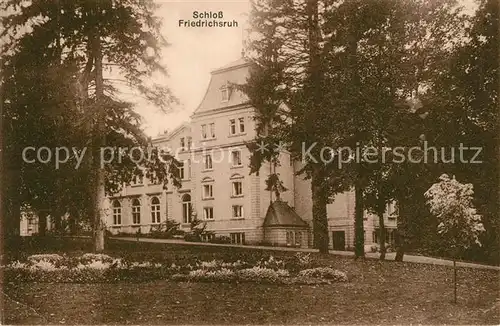 AK / Ansichtskarte Friedrichsruh_Hamburg Schloss Friedrichsruh Hamburg