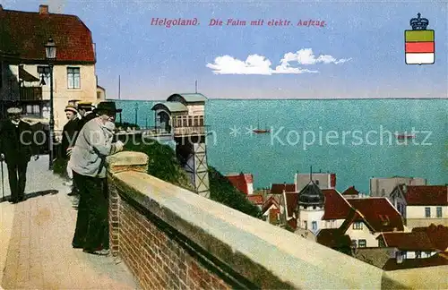 AK / Ansichtskarte Helgoland Falm elektrischer Aufzug Helgoland