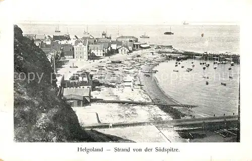 AK / Ansichtskarte Helgoland Strand von der Suedspitze Helgoland