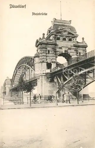 AK / Ansichtskarte Duesseldorf Rheinbruecke Duesseldorf