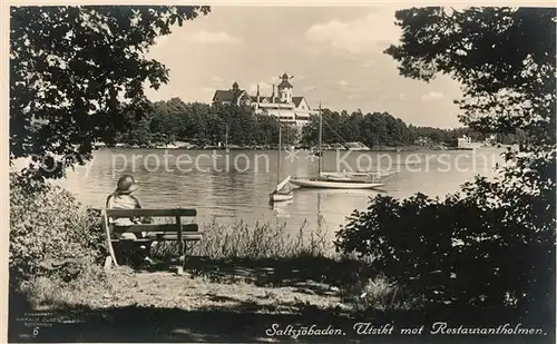 AK / Ansichtskarte Saltsjoebaden Restaurantholmen Saltsjoebaden