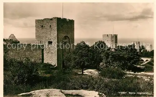 AK / Ansichtskarte Visby Norra Ringmauer Visby