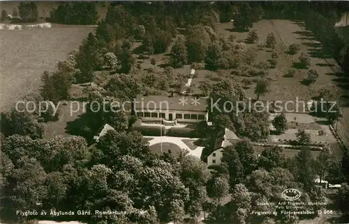 AK / Ansichtskarte Schweden Fliegeraufnahme aebylunds Gard Romfartung Schweden