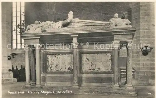 AK / Ansichtskarte Vadstena Hertig Magnus gravvard Vadstena