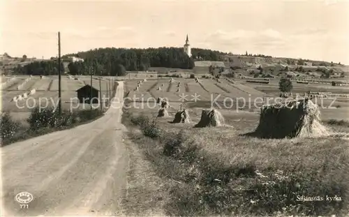 AK / Ansichtskarte Siljansnaes Kirche Panorama Siljansnaes