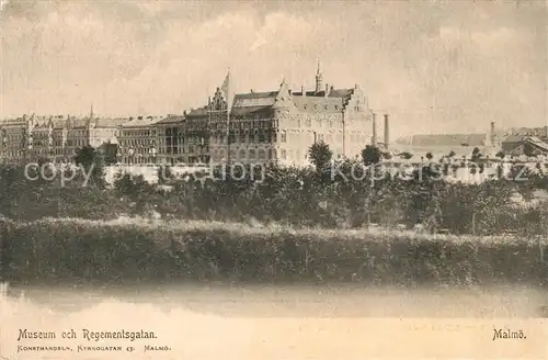 AK / Ansichtskarte Malmoe Museum Regementsgatan Malmoe