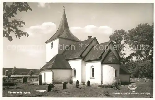 AK / Ansichtskarte Schweden Vaeversunda kyrka Schweden