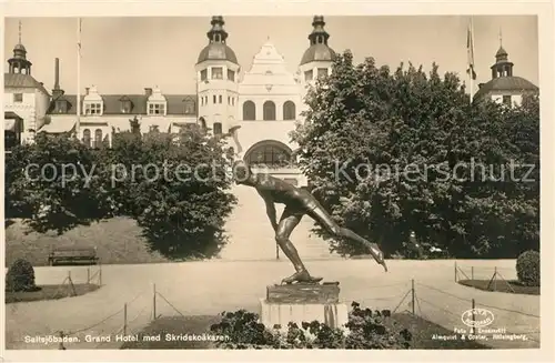 AK / Ansichtskarte Saltsjoebaden Grand Hotel Skridskoaekaren Saltsjoebaden