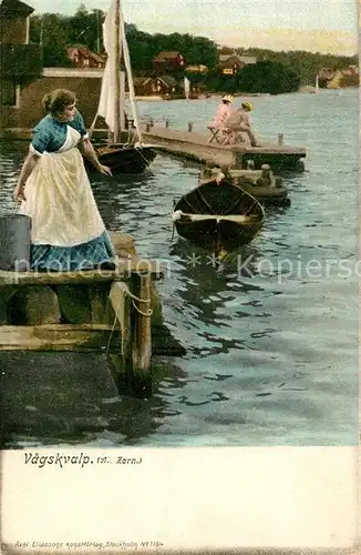 AK / Ansichtskarte Schweden Vaegskvalp Schweden