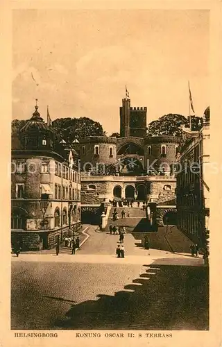 AK / Ansichtskarte Helsingborg Konung Oscar Terrasse  Helsingborg