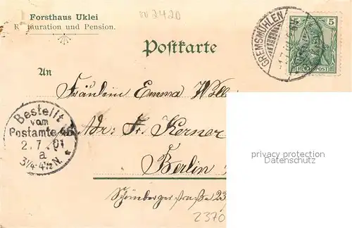 AK / Ansichtskarte Ukleisee Panorama Ukleisee